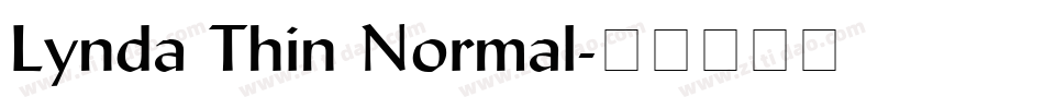 Lynda Thin Normal字体转换